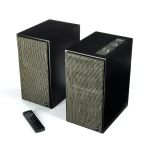 Klipsch The Fives Powered Speakers – Matte Black Elegance with Premium Sound