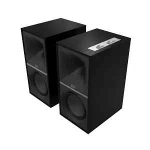 Klipsch The Sevens Powered Speakers – Heritage-Inspired – Black | Premium Bluetooth & Vinyl Audio