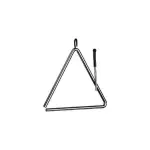 LP A123 Aspire 10" Triangle with Striker – Bright & Clear Tone