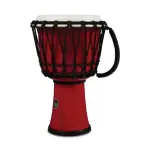 LP LP1607 Red 7-inch Rope Tuned Circle Djembe with Perfect-Pitch Head