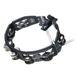 LP160 - CYCLOPS MOUNTED TAMBOURINE BLACK STEEL