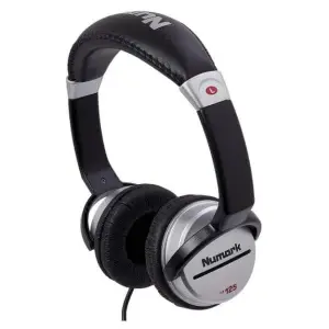 Numark HF125 Ultra-Portable Professional DJ Headphones – 6Ft Cable
