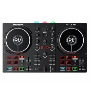 Numark Party Mix II DJ Controller with Built-In Light Show – Compact and Fun DJ Controller