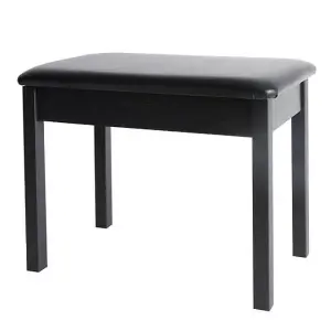 On-Stage KB8802B Deluxe Black Piano & Keyboard Bench – Classic Comfort for Every Performance