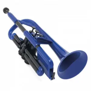 pInstrument pCornet Plastic Cornet in- Blue PCORNET1B
