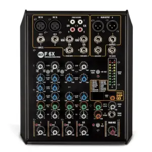 RCF F 6X 6-Channel Audio Mixing Console – Compact Analog Mixer