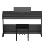 Roland F107 Digital Piano – Black | Compact 88-Key Weighted Keyboard with Bluetooth