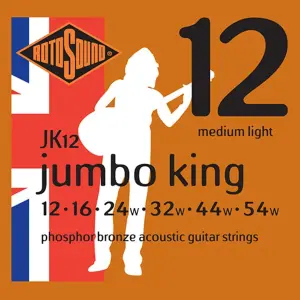 Rotosound JK12 Acoustic Guitar Strings – Premium Quality Set