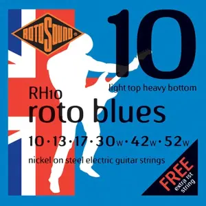 Rotosound RH10 Electric Guitar Strings – Hybrid Gauge Set