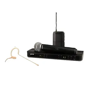 Shure BLX1288UK/MX53-K3E Dual Wireless Combo System with MX153 Headset Microphone