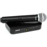 Shure BLX-24/PG58 Wireless Handheld Microphone – Clear Sound, Total Freedom