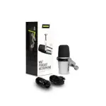 Shure MV7-S Podcast Microphone – USB/XLR Hybrid & Voice Isolation Technology - Silver