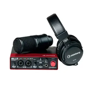 Steinberg UR22C Red 2.0 USB Audio Interface Recording Package – Studio Bundle