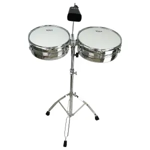 TS-01 13"-14" Timbales with 7" Metal Cowbell
