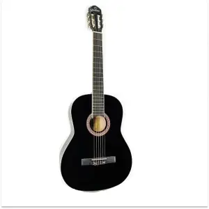 Unistar EC3600 Black 36" Classical Guitar with Gloss and Bag
