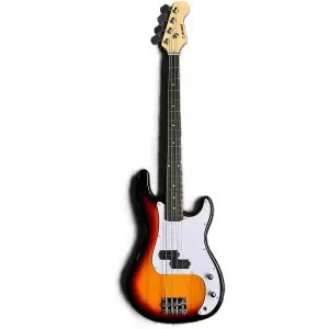 UNISTAR PB100-SB-KIT Sunburst Bass Guitar with Accessory Kit