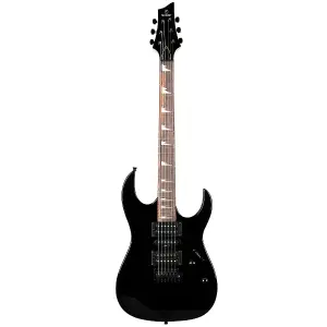 UNISTAR SEIB370-BK Gloss Black Electric Guitar
