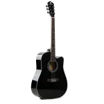 Unistar HS-4111 Black Acoustic Guitar – Full-Size, Rich Sound