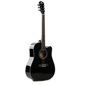 Unistar HS-4111 Black Acoustic Guitar – Full-Size, Rich Sound