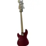Unistar L-B1-4 Metallic Red 4-String Electric Bass Guitar - Powerful Tone & Smooth Playability