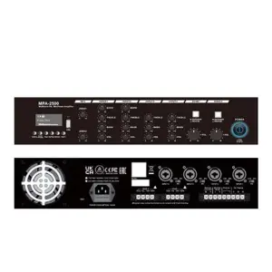Unistar MPA-2500 P.A Amplifier – 500x2 Watts with Echo, MP3 & Bluetooth