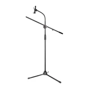 Unistar MS909 Microphone Stand with Adjustable iPad Holder – Sturdy Tripod Base