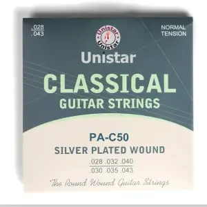 Unistar PA-C50 Classic Guitar Strings | Warm Tone & Smooth Playability