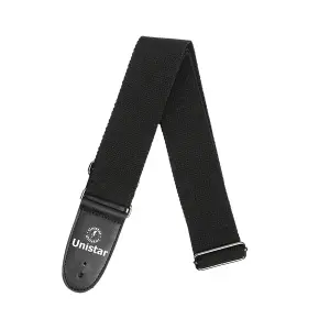 Unistar PE-A09-BK Guitar Strap - Black