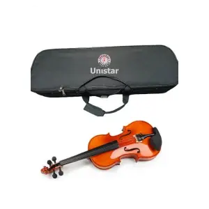 Unistar V-80S 3/4 Size Violin – Student Acoustic Violin with Case, Bow & Rosin