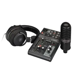 Yamaha AG03 mkII LSPK Live Streaming Pack – Black