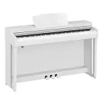 Yamaha CLP-725 Digital Piano with Bench – White – Authentic Grand Piano Sound & Elegant Design