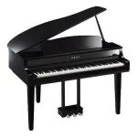 Yamaha CLP-765GP Digital Grand Piano – Black with Bench | Clavinova Grand for Authentic Acoustic Feel