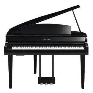 Yamaha CLP-765GP Digital Grand Piano – Black with Bench | Clavinova Grand for Authentic Acoustic Feel
