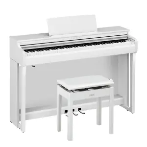 Yamaha CLP-825WH Digital Piano With Bench, White