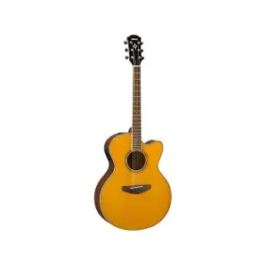 yamaha CPX-600 Electric-Acoustic guitar - natural vintage tint