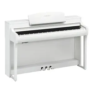 Yamaha CSP-255 White Clavinova Digital Piano o With Bench
