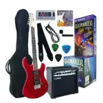 Yamaha ERG-121GPII Electric Guitar Package – Metallic Red Starter Kit for Beginners