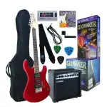 Yamaha ERG-121GPII Electric Guitar Package – Metallic Red Starter Kit for Beginners