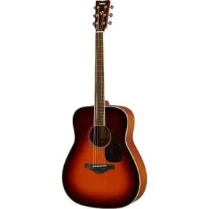 Yamaha FG820BS Acoustic Guitar – Brown Sunburst | Solid Top Western Guitar