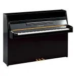 Yamaha JU109 PE AZ Upright Piano – Polished Ebony with Bench | Elegant Compact Acoustic Piano