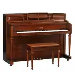 Yamaha M2 Acoustic Upright Pianos Satin Dark Walnut
