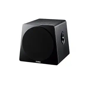 Yamaha NS-SW500 Premium 10" Powered Subwoofer with Advanced YST II & Twisted Flare Port – Black