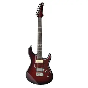 Yamaha Pacifica PAC611VFM DRB Solid-Body Electric Guitar, Dark Red Burst