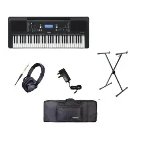 Yamaha PSR-E383 Keyboard Bundle