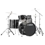 Yamaha RYDEEN 5-Piece Acoustic Drum Kit – Black Glitter Finish & Hardware Included