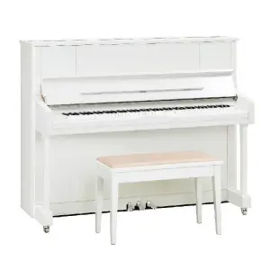 Yamaha U1J Upright Piano - Polished White