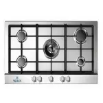 YORX Built-In 4 +1 Gas Burner Italian Industry Triple Stainless Steel 90*60Cm