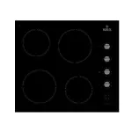 YORX Built-in vitro Ceramic cooker 4 Burners 60 * 60 Lateral Control Black
