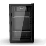 YORX Display Refrigerator with Glass Door 90 Liters 3.21 Feet Black Cabinet