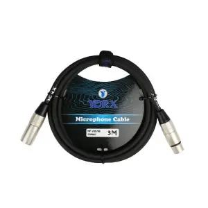 Yorx MP-280 Professional Audio Cable - 3M XLR to XLR - Black